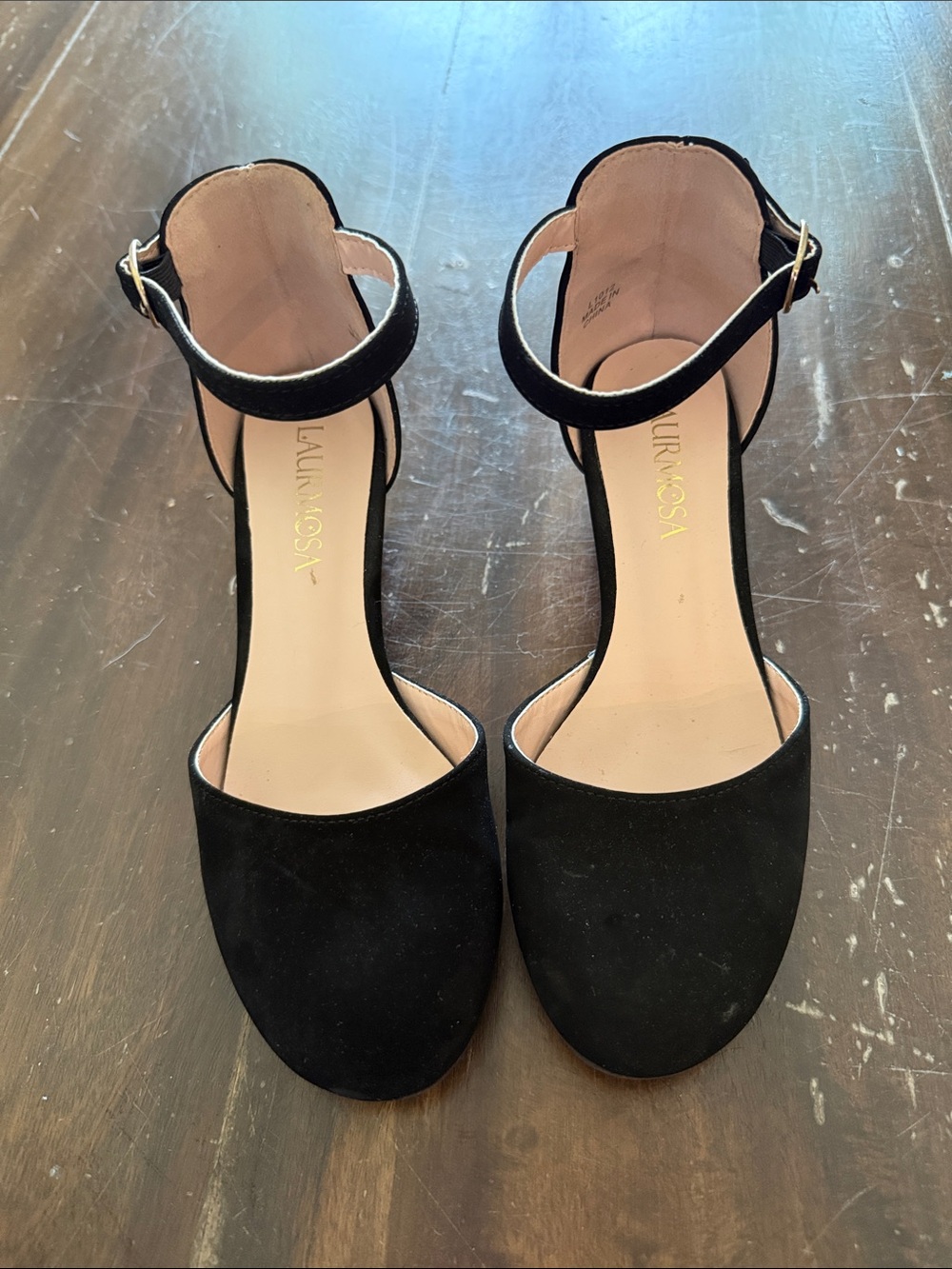 Black Ankle Strap girls kids heels